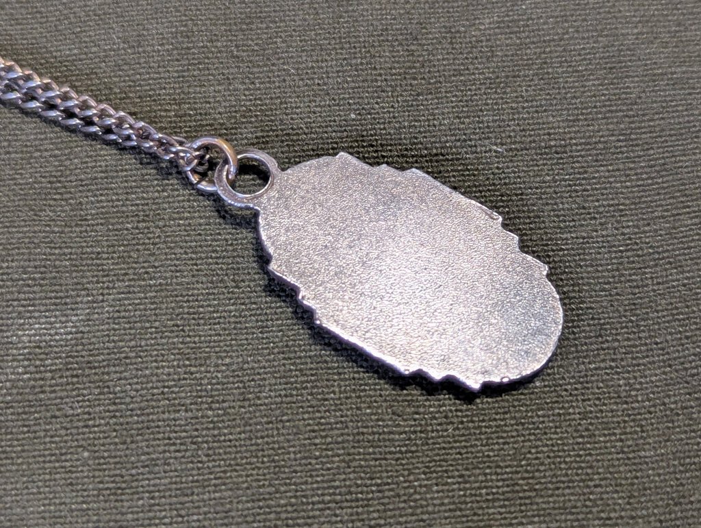 US Army Engineer Enamel Sweetheart Necklace — image 5