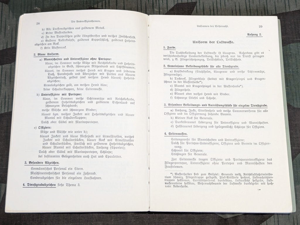 Fünfzehn Unteroffizierthemen Handbook for NCO Instruction 1936 — image 5