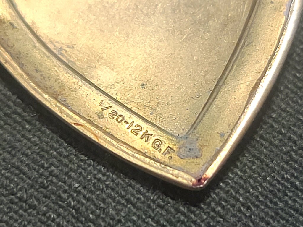 Army Air Corps Heart Locket Necklace Mother-of-Pearl — image 6