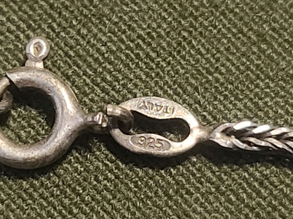 Sterling Silver Marcasite Necklace 925 Italy — image 5