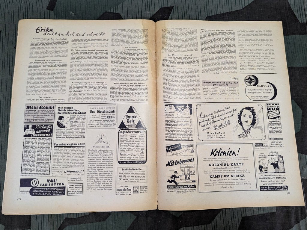Erika Magazine November 1940 (Nr. 46) (Sonne für Soldaten, Women Pilots, Etc) — image 10