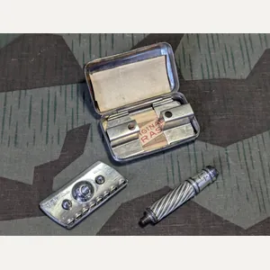 Very Unusual German Safety Razor in Case Incomplete