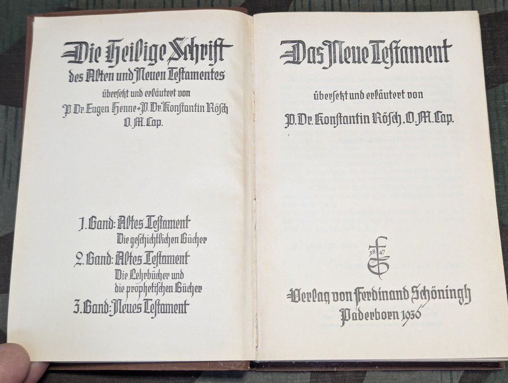 1936 Neues Testament New Testament Bible Catholic Rösch — image 4