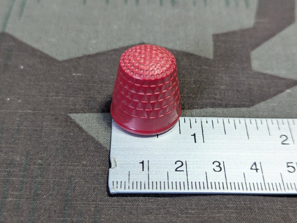 Finger Hat Thimble Red Bakelite — image 2