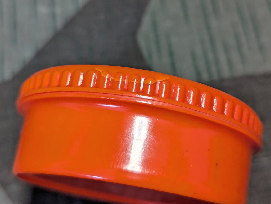 Small Orange Bakelite Kienzle Container — image 5