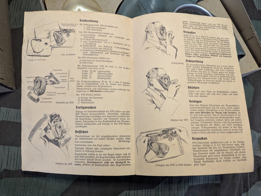 VM40 Volksgasmaske Luftschutz Mens Gas Mask in Box — image 9