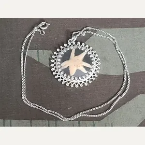 Edelweiss Pressed Flower Necklace