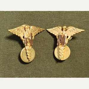 Army Nurse Collar Insignia Pin Set