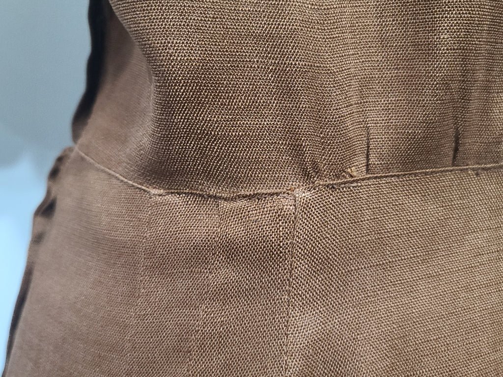 Brown and Tan Linen Dress(B-36' W-26.5' H-37') — image 14