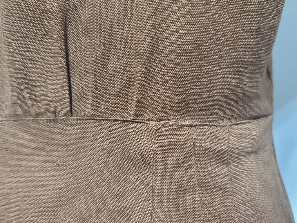 Brown and Tan Linen Dress(B-36' W-26.5' H-37') — image 15