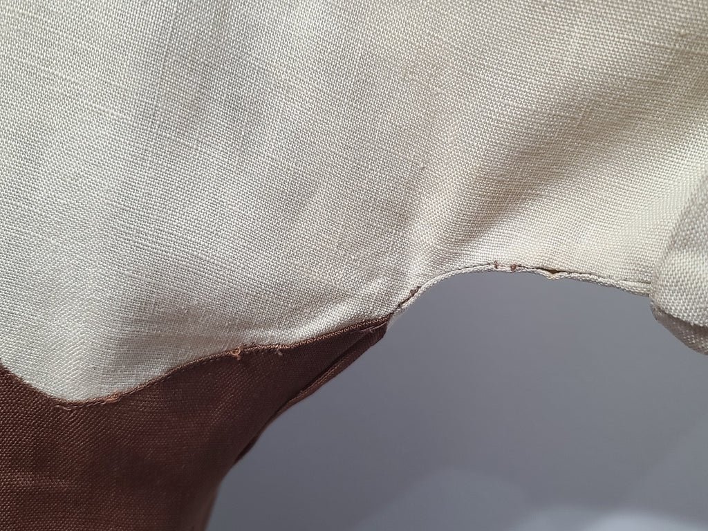 Brown and Tan Linen Dress(B-36' W-26.5' H-37') — image 17