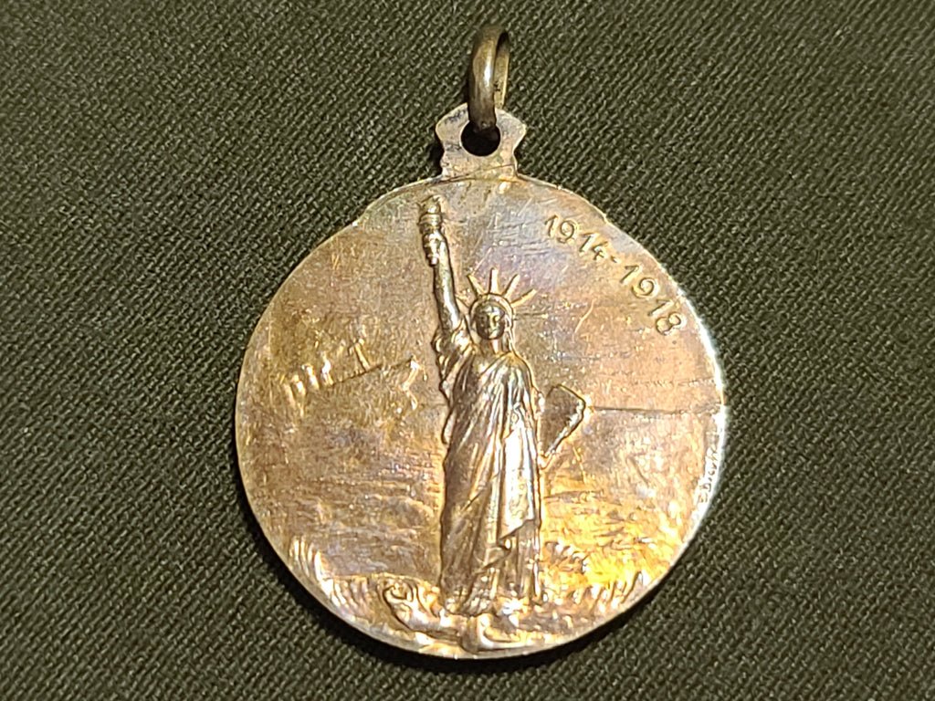 Woodrow Wilson WWI Medal Fob Dropsy — image 2