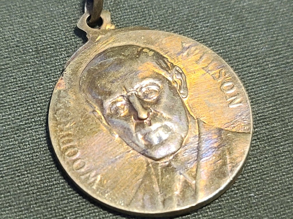 Woodrow Wilson WWI Medal Fob Dropsy — image 3