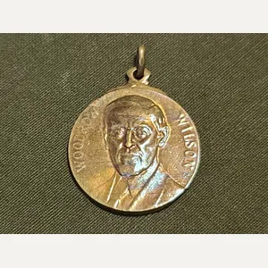 Woodrow Wilson WWI Medal Fob Dropsy