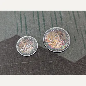 WWI French Coins (Lot of 2)