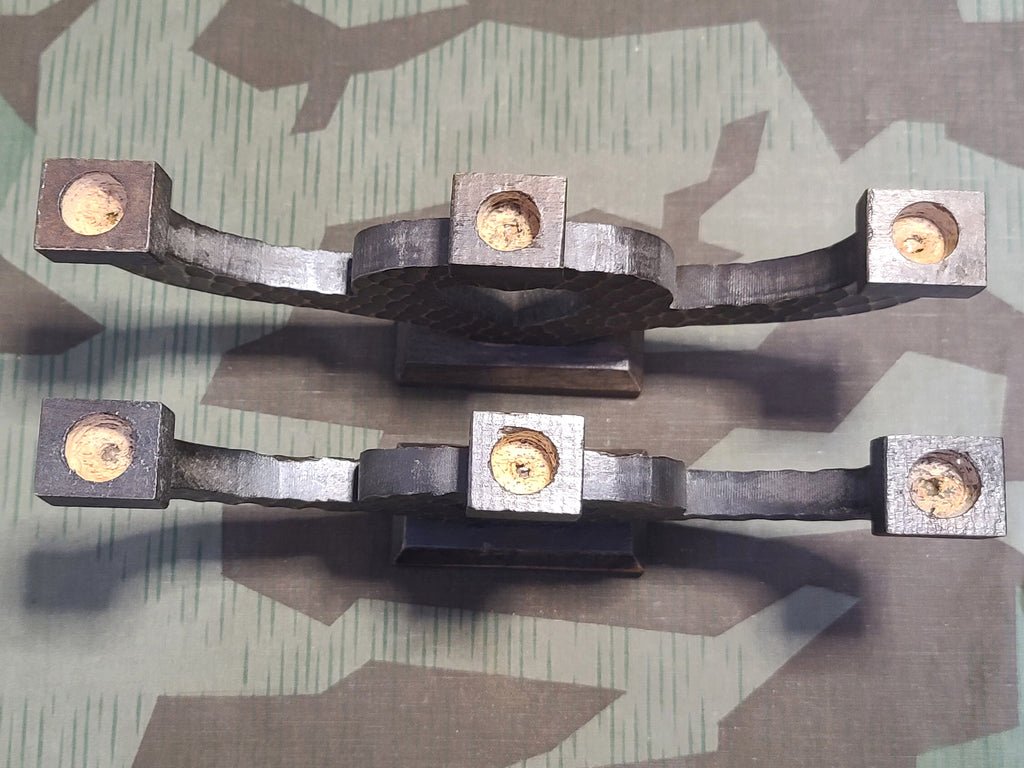 German Hand Carved Heart Shaped 3 Candle Holder — image 10