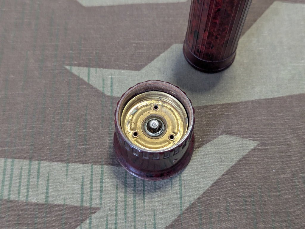 Zeiler Red Brown Bakelite DRP Flashlight — image 11