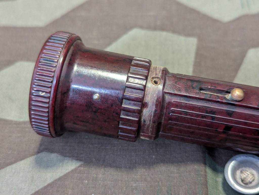 Zeiler Red Brown Bakelite DRP Flashlight — image 4