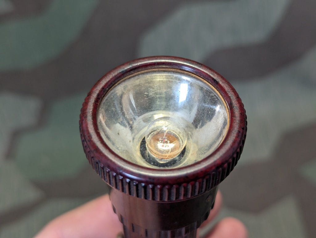 Zeiler Red Brown Bakelite DRP Flashlight — image 8