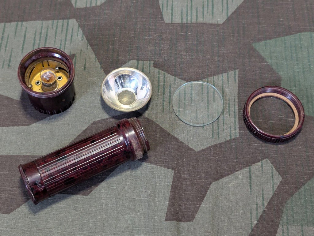 Zeiler Red Brown Bakelite DRP Flashlight — image 9