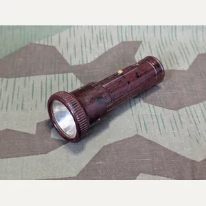 Zeiler Red Brown Bakelite DRP Flashlight