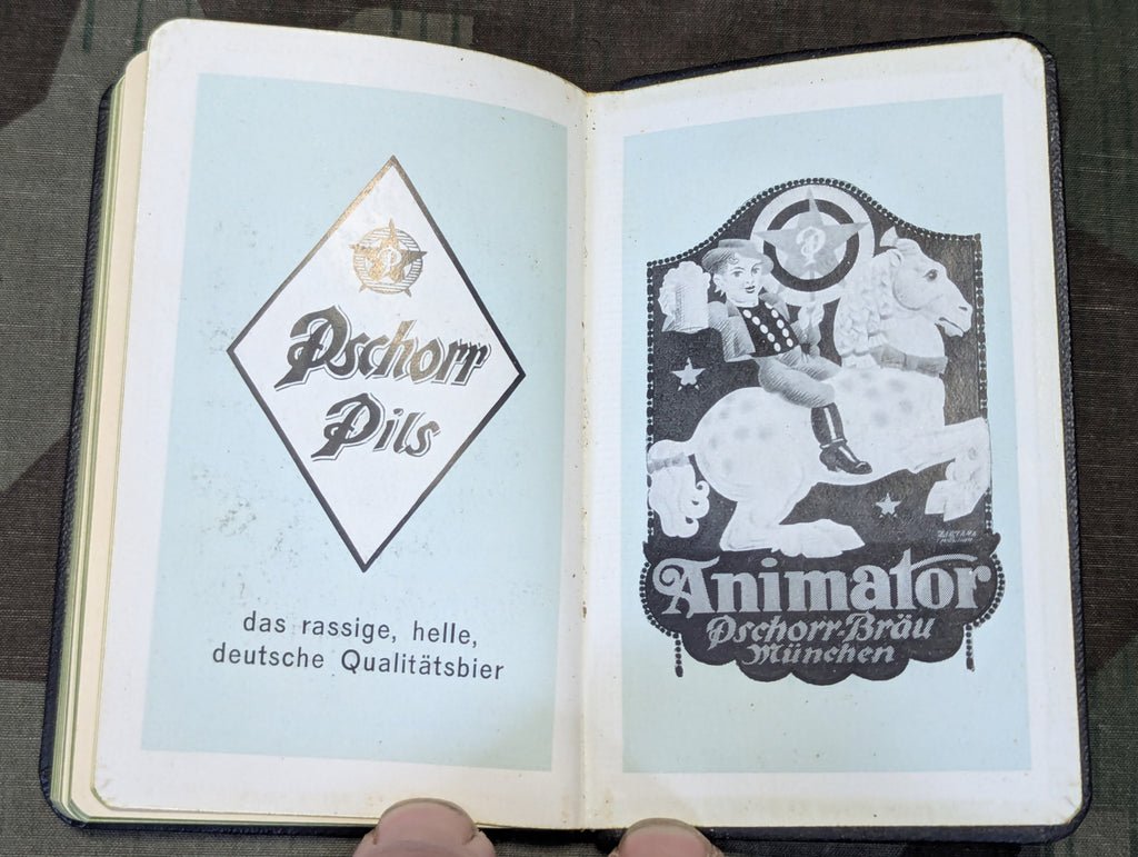Pschorr Bräu München Pocket Calendar 1938 — image 17