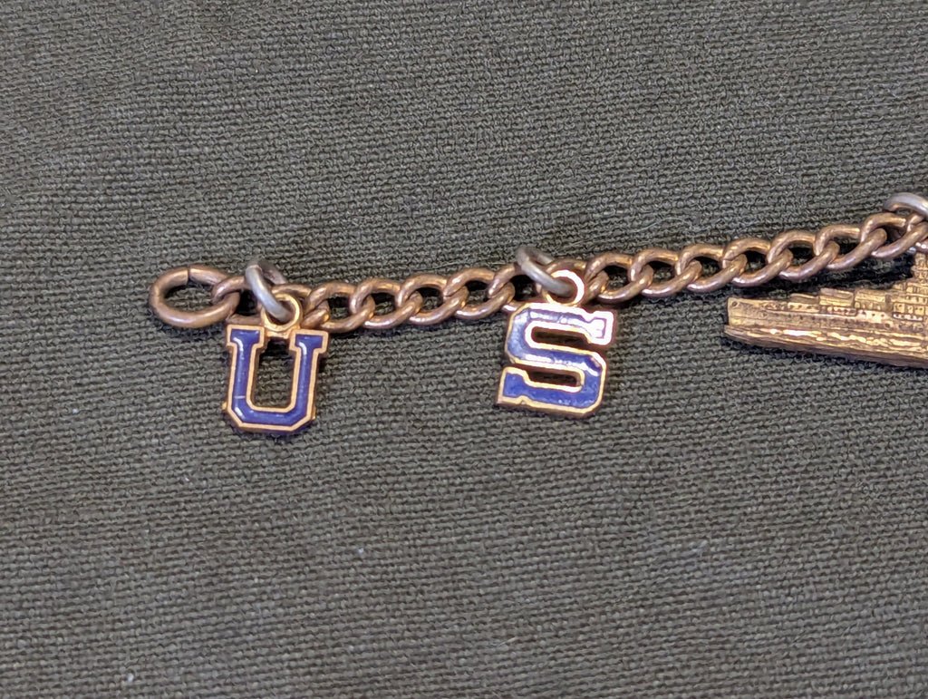 US Navy Bracelet with Ship Charm — image 3