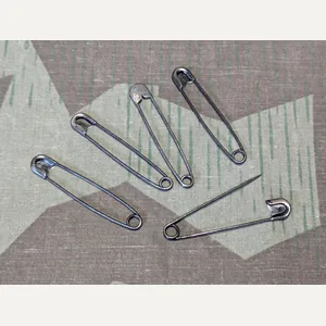 German Safety Pins Black (Set of 5)