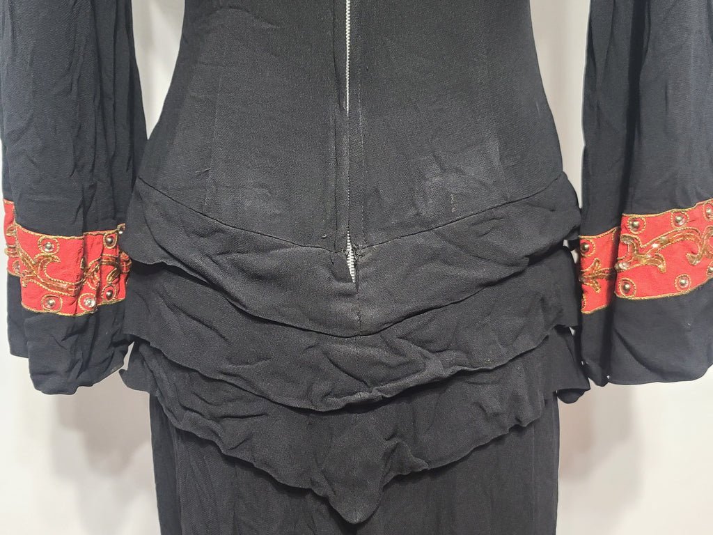 Black Dress with Red and Gold Trim(B-34' W-26' H-33') — image 11