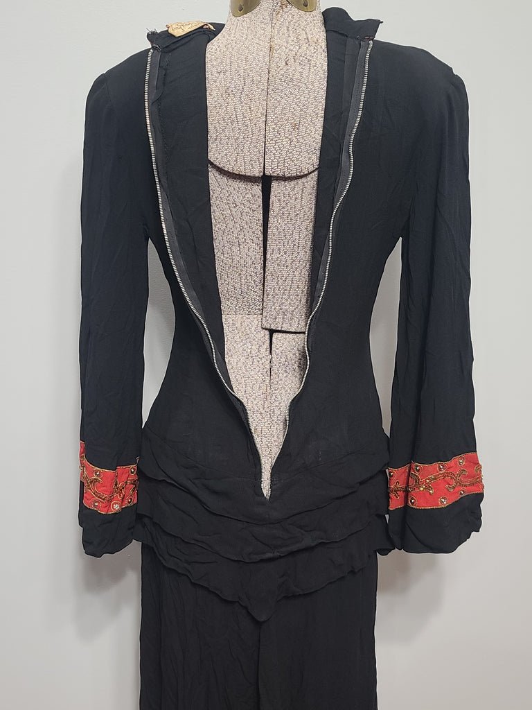 Black Dress with Red and Gold Trim(B-34' W-26' H-33') — image 13