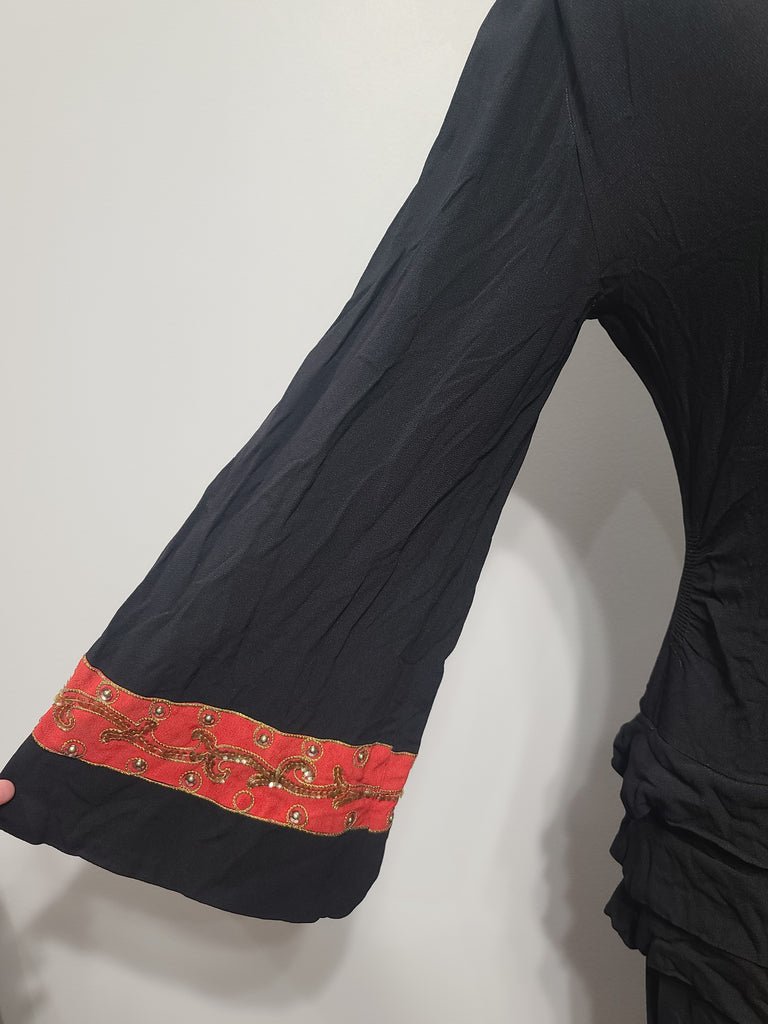 Black Dress with Red and Gold Trim(B-34' W-26' H-33') — image 6