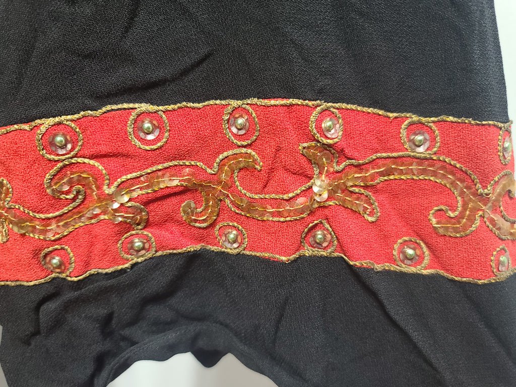 Black Dress with Red and Gold Trim(B-34' W-26' H-33') — image 7