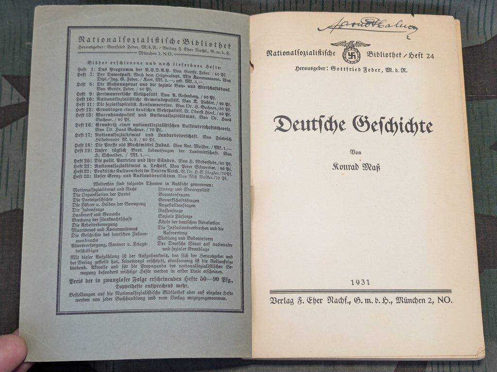 German History Deutsche Geschichte 1931 National Socialist Library — image 3
