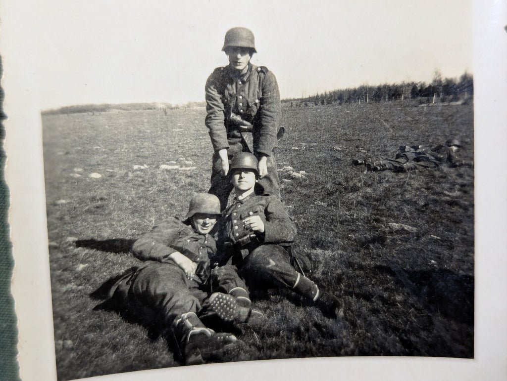 Lot of 10 German Soldiers Photos Early Mixed Equipment — image 4