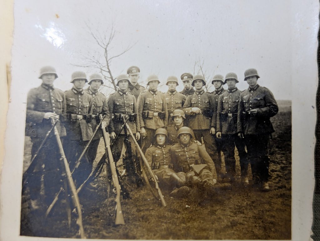 Lot of 10 German Soldiers Photos Early Mixed Equipment — image 5