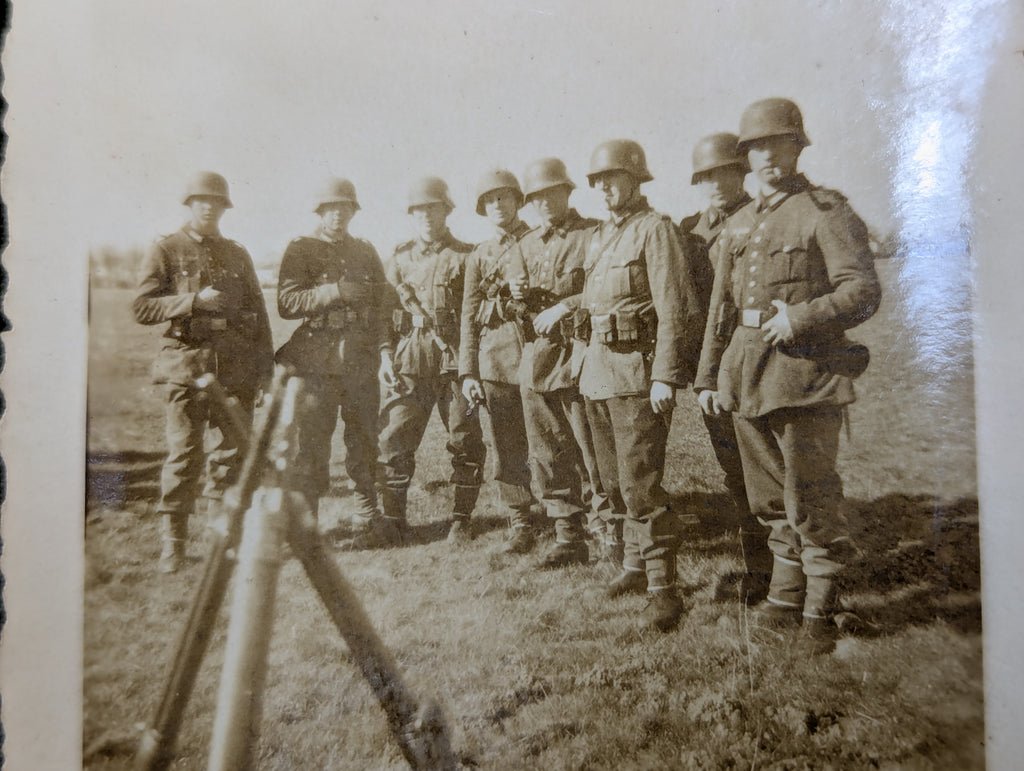 Lot of 10 German Soldiers Photos Early Mixed Equipment — image 6