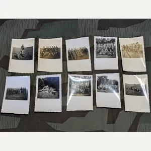Lot of 10 German Soldiers Photos Early Mixed Equipment