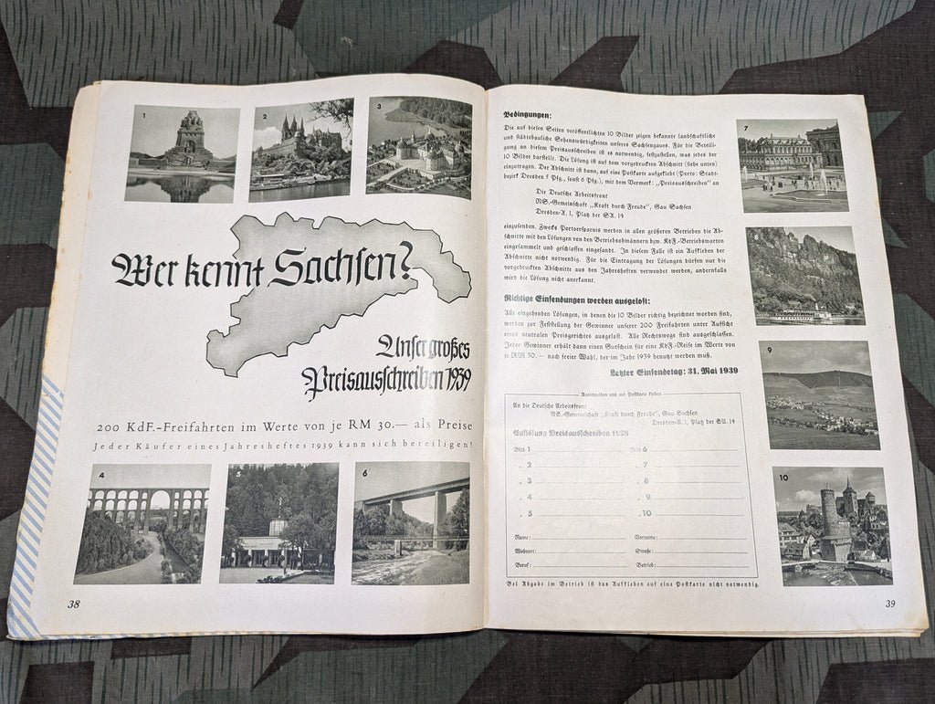 Urlaubsfahrten 1939 Deutsche Arbeitsfront NS Gemeinschaft KdF Gau Sachsen — image 12