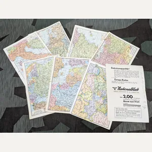 Nationalblatt Map Leaflets 1939 (Lot of 8)