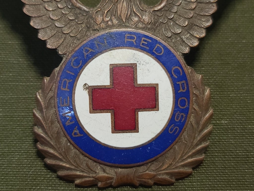 American Red Cross Men's Hat Badge — image 3