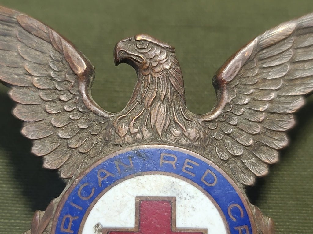 American Red Cross Men's Hat Badge — image 4