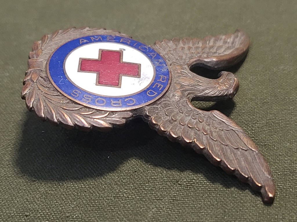 American Red Cross Men's Hat Badge — image 7