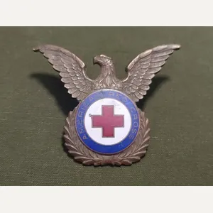 American Red Cross Men's Hat Badge