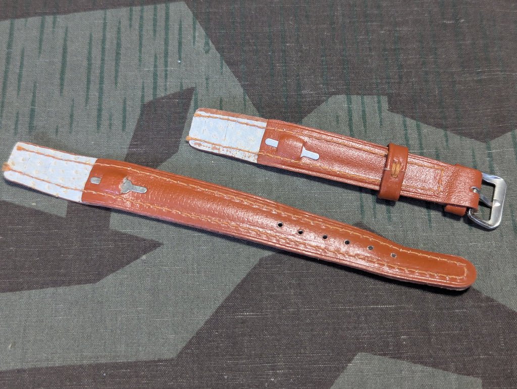 15mm Light Brown Leather Watch Band — image 2