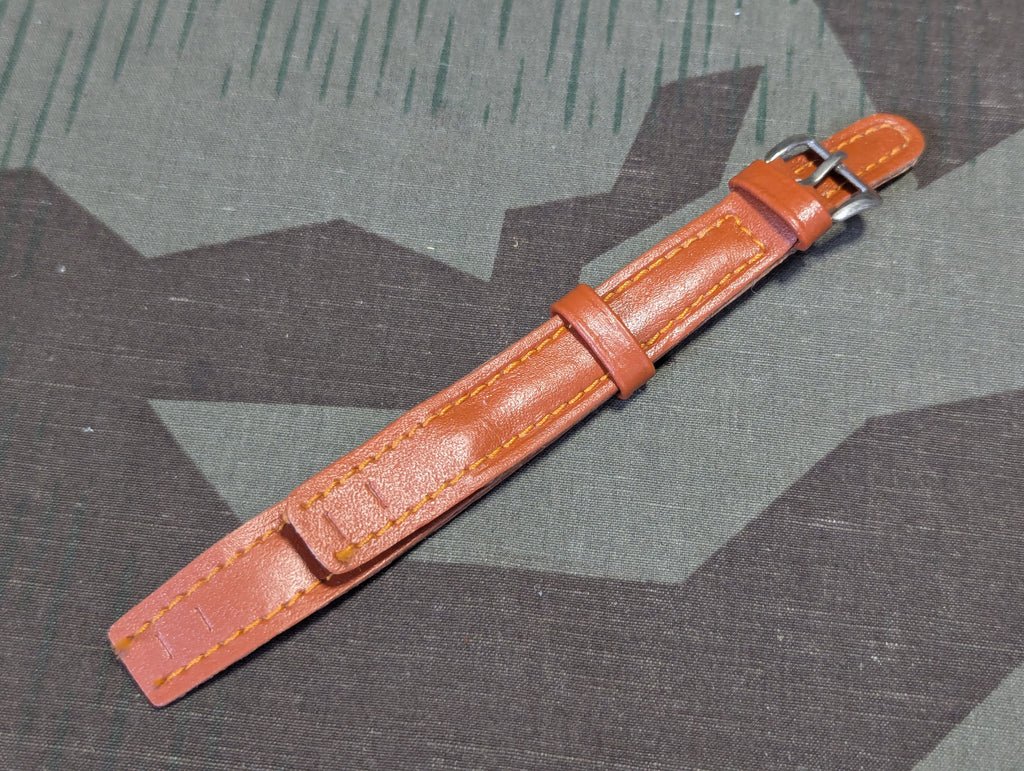 15mm Light Brown Leather Watch Band — image 5