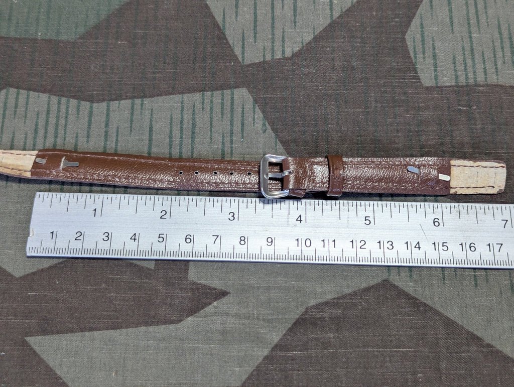 15mm Dark Brown Leather Watch Band — image 5