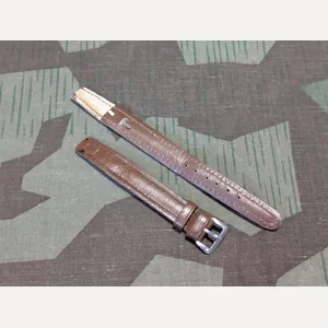 15mm Dark Brown Leather Watch Band