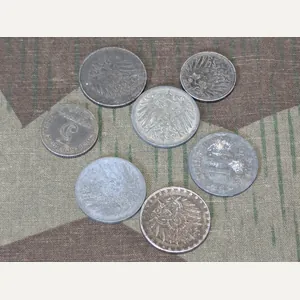Lot of 7 WWI German Coins (5 & 10 Pfennig …