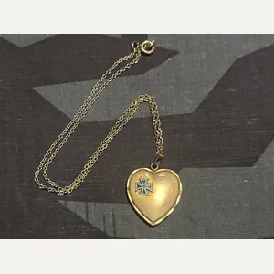 Iron Cross Heart Necklace