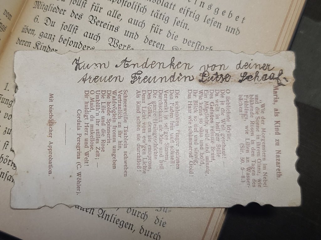 Mein Nazareth Catholic Prayer Book 1930 and Papers (1913-1937) — image 12